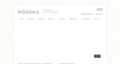 Desktop Screenshot of dedicated2weddings.com