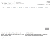 Tablet Screenshot of dedicated2weddings.com